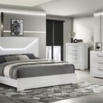 BLANCA KING 5 PC BEDROOM SET IN WHITE