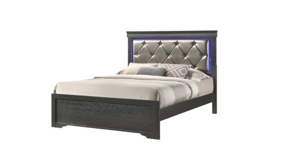 BROOKLYN KING BED GUN METAL