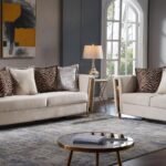 CHANELLE 2 PC LIVING ROOM SET IN BEIGE