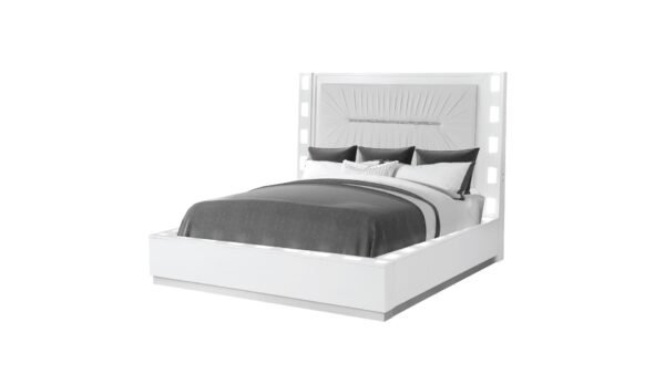 COCO KING BED MILKY WHITE