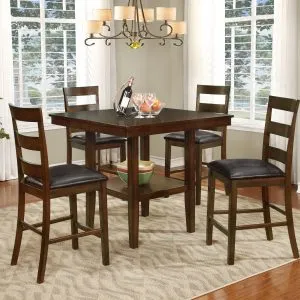 Modern Dining Table Set with 4 Chairs