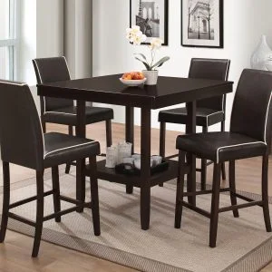 Counter Table & 4 PU Chairs