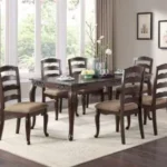 TABLE & 4 CHAIRS - Traditional Wooden Dining Set
