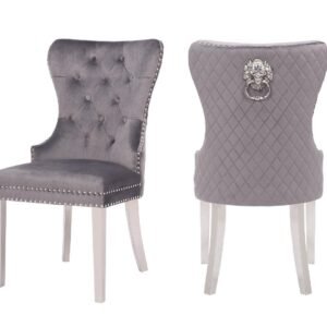 SIMBA STAINLESS STEEL LEGS DARK GRAY - 2 CHAIRS PER BOX