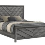 DENVER KING BED IN GRAY