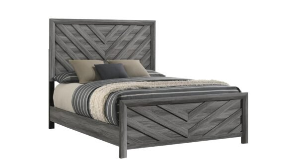 DENVER KING BED IN GRAY