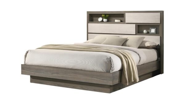 GEM KING BED IN GRAY