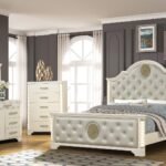 JASMINE KING 5 PC BEDROOM SET IN BEIGE