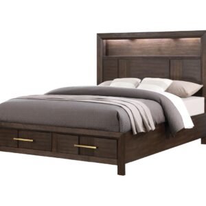 KENZO KING BED WALNUT