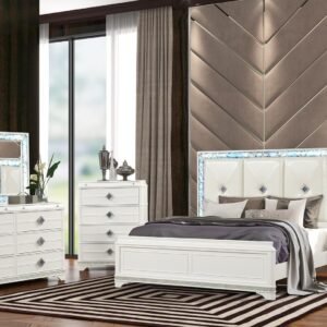 LAGUNA KING 5 PC BEDROOM SET IN OFF WHITE