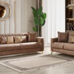 LUNA 2 PC LIVING ROOM SET IN COPPER