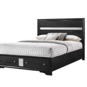 MATRIX KING BED BLACK