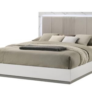MIST KING BED WHITE