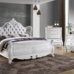 OPULENCE KING 5 PC BEDROOM SET IN WHITE
