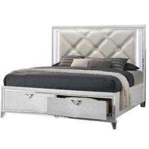 PRISM KING BED WHITE