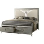 SAMANTHA KING BED OLIVE SILVER