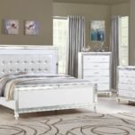 STERLING KING 5 PC BEDROOM SET IN WHITE