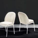 TOPAZ STEEL LEGS BEIGE - 2 CHAIRS PER BOX