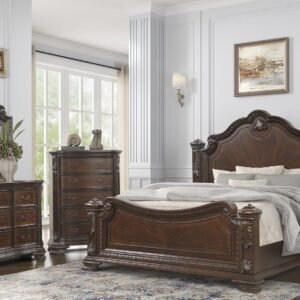 VINTAGE KING 5 PC BEDROOM SET IN WALNUT