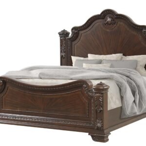 VINTAGE KING BED IN WALNUT