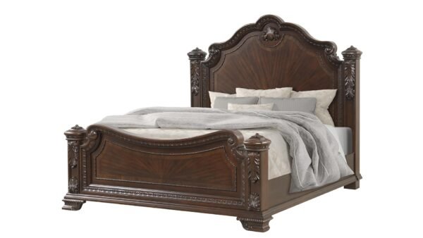 VINTAGE KING BED IN WALNUT