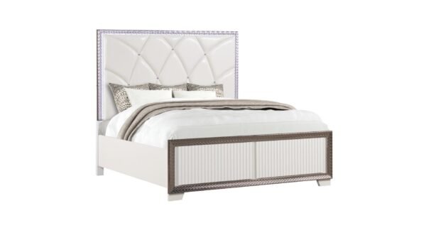 FABIO KING BED WHITE