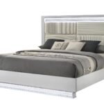 GLAM KING BED WHITE