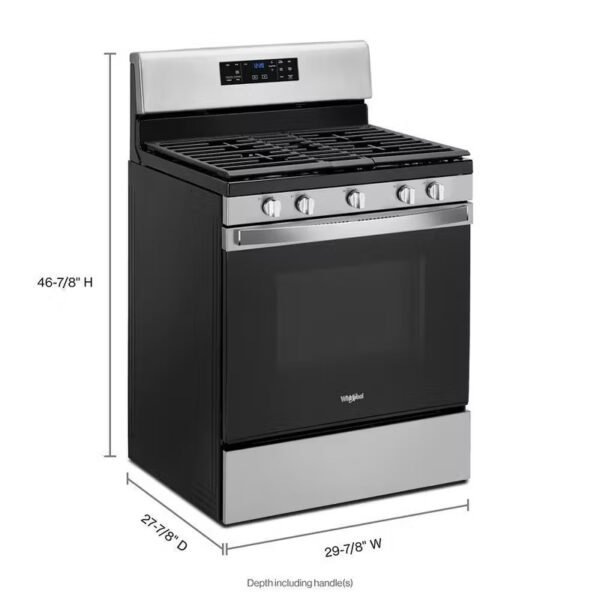 Whirlpool 5.0 cu. ft. Gas Range with Self-Cleaning Oven