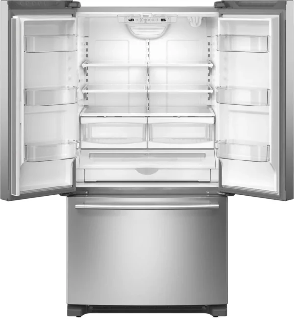 Maytag 36-Inch Wide French Door Refrigerator with Exterior Water Dispenser - 25 Cu. Ft.