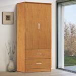 CARMINE CHERRY DOUBLE DRAWER WARDROBE