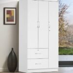 GLACIER WHITE TRIPLE DOOR WARDROBE