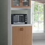 LIGHTWOOD GLASS DOOR MICROWAVE CABINET
