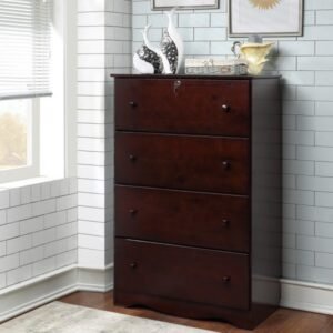 ESPRESSO 4-DRAWER COMPACT JUMBO CHEST