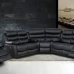 DELUXE LEATHER CONSOLE SECTIONAL