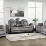 Charcoal Power Reclining Sofa Set