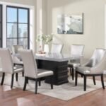 TABLE & 4 CHAIRS - A modern grey dining