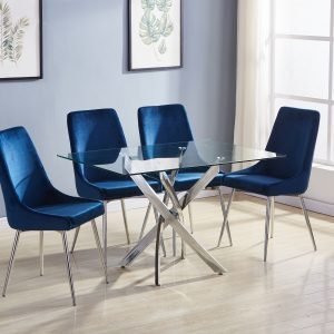 Modern Chic Dining Table - TABLE & 4 CHAIRS