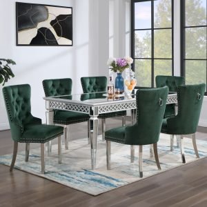 Sophisticated Space Dining Set - TABLE & 4 CHAIRS