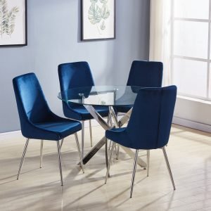 Modern Chic Dining Table - TABLE & 4 CHAIRS