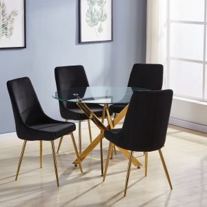 Classic Oak Dining Experience - TABLE & 4 CHAIRS