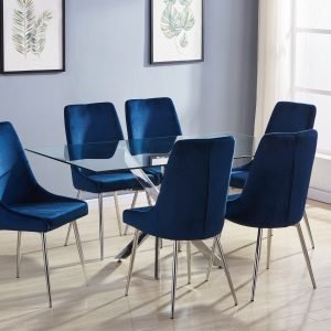 Modern Chic Dining Table - TABLE & 4 CHAIRS