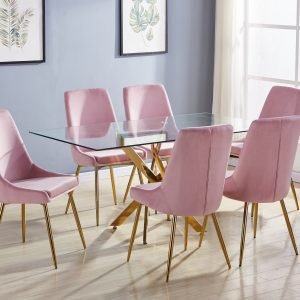 Sleek Metro Dining Table - TABLE & 4 CHAIRS