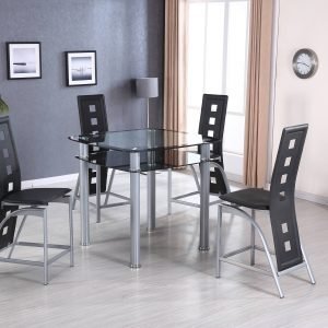 Modern Chic Dining Table - TABLE & 4 CHAIRS