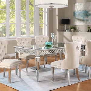 Modern Chic Dining Table - TABLE & 4 CHAIRS