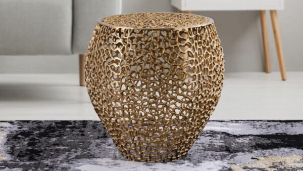 ET3403-18 SIDE TABLE GOLD