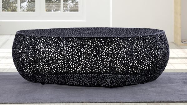 T3601-50 OVAL COFFEE TABLE BLACK